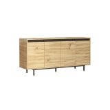 Aparador Moderno Color Cambria-Wenge con 4 Puertas