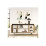 Aparador Moderno Color Cambria-Wenge con 4 Puertas