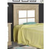 Pack Cabecero de 110 x 120 cm + 1 Mesita de Noche + Sinfonier, Color Cambria y Blanco (para Cama de 135-140 o 160)